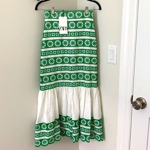 Gorgeous RARE Zara Embroidered Maxi Skirt XS